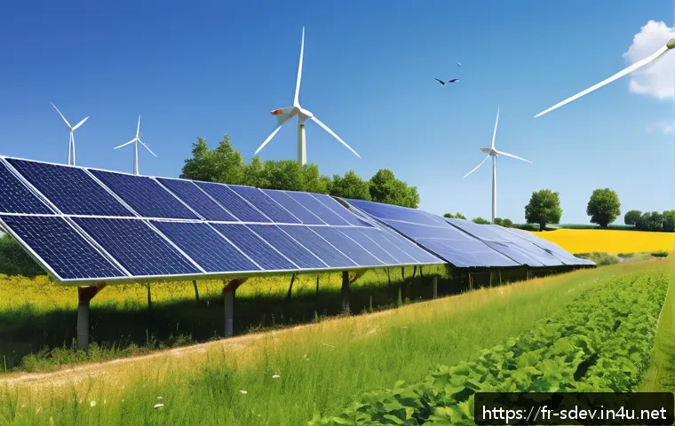 지속가능발전 전문가가 가지는 글로벌 역량 - A detailed illustration of a community-driven renewable energy project in a French rural village, sh...